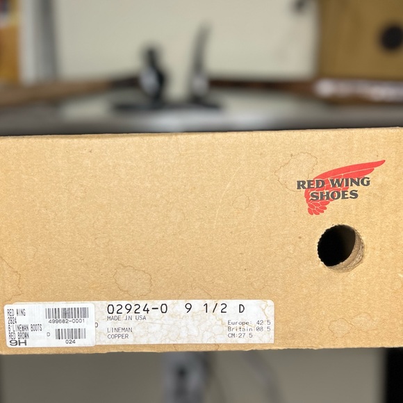 Red Wing Lineman 2924 Oro-Russet 9.5 D - Picture 10 of 10